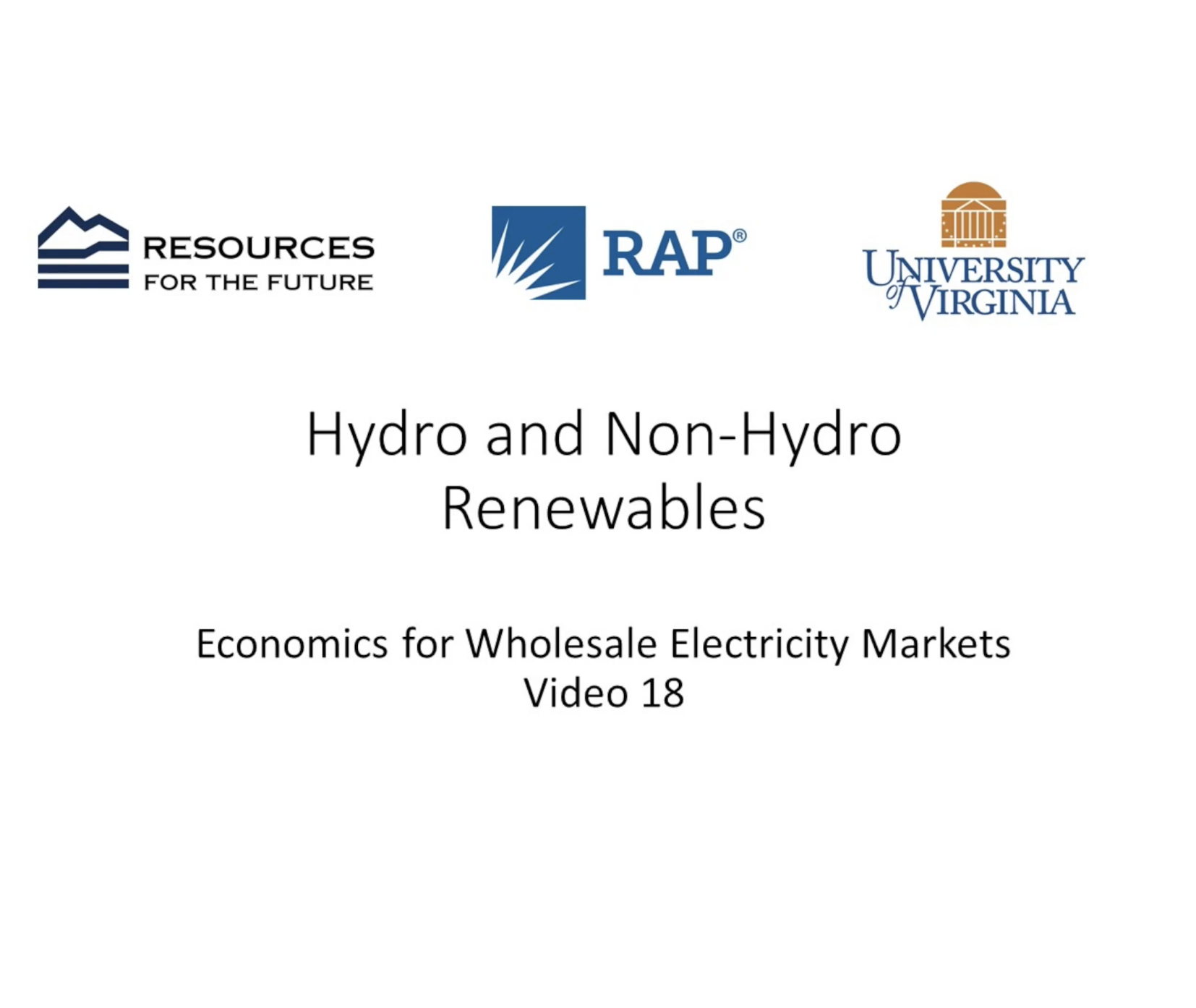 Kinh tế học #18: Thủy điện và các nguồn năng lượng tái tạo Non-Hydro