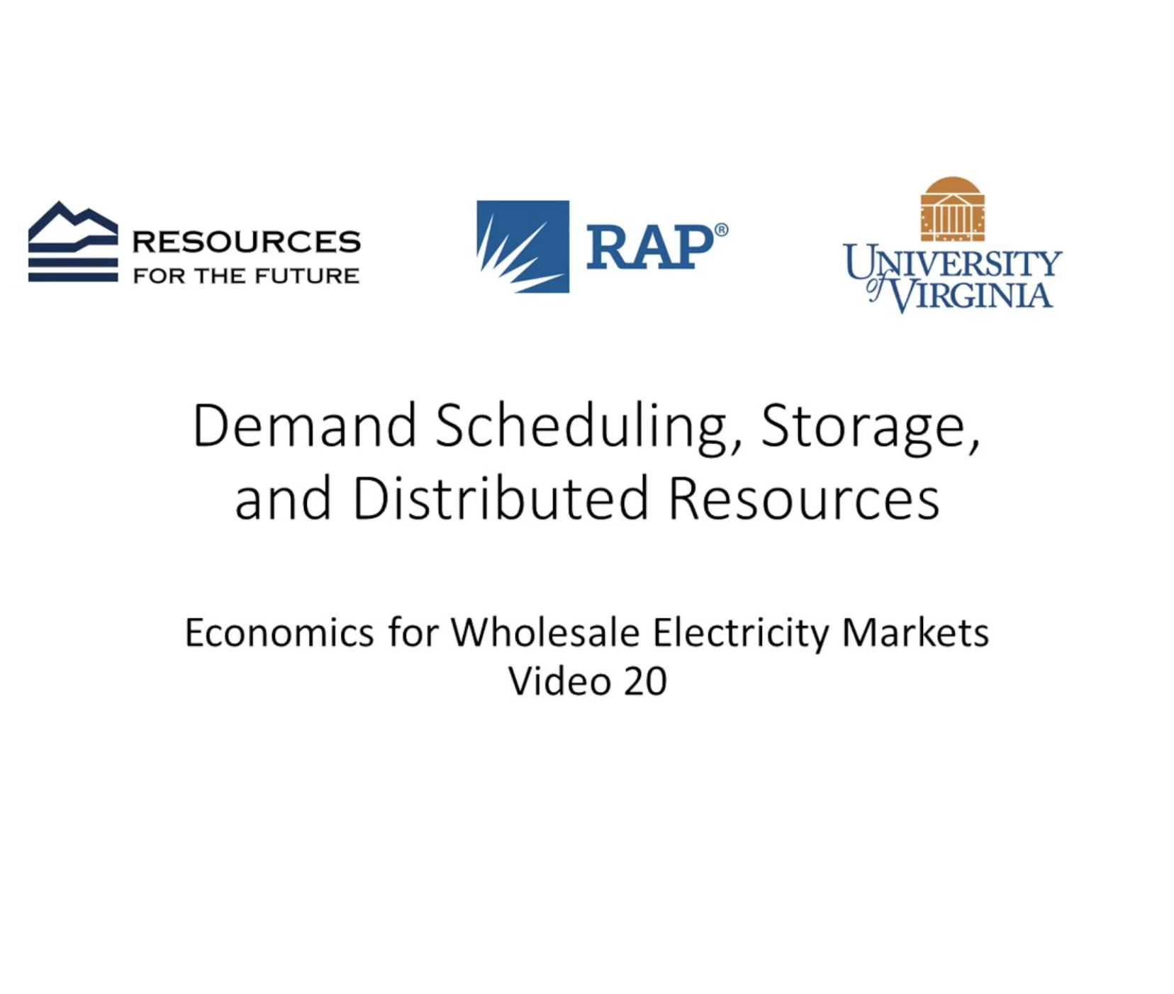Kinh tế học #20: Điều độ nhu cầu, lưu trữ và các nguồn phân tán