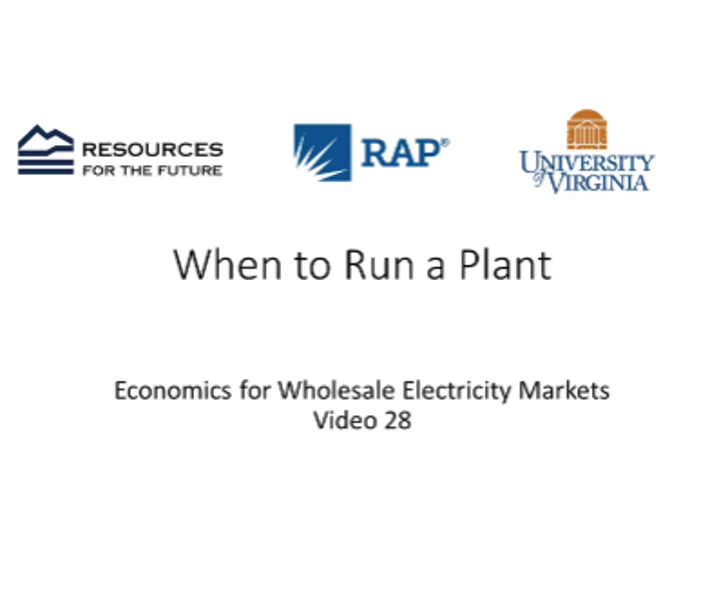 Economics #28: When to Run a Plant