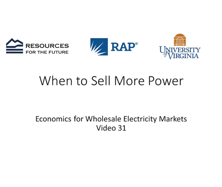 Kinh tế học #31: Khi nào nên bán thêm điện