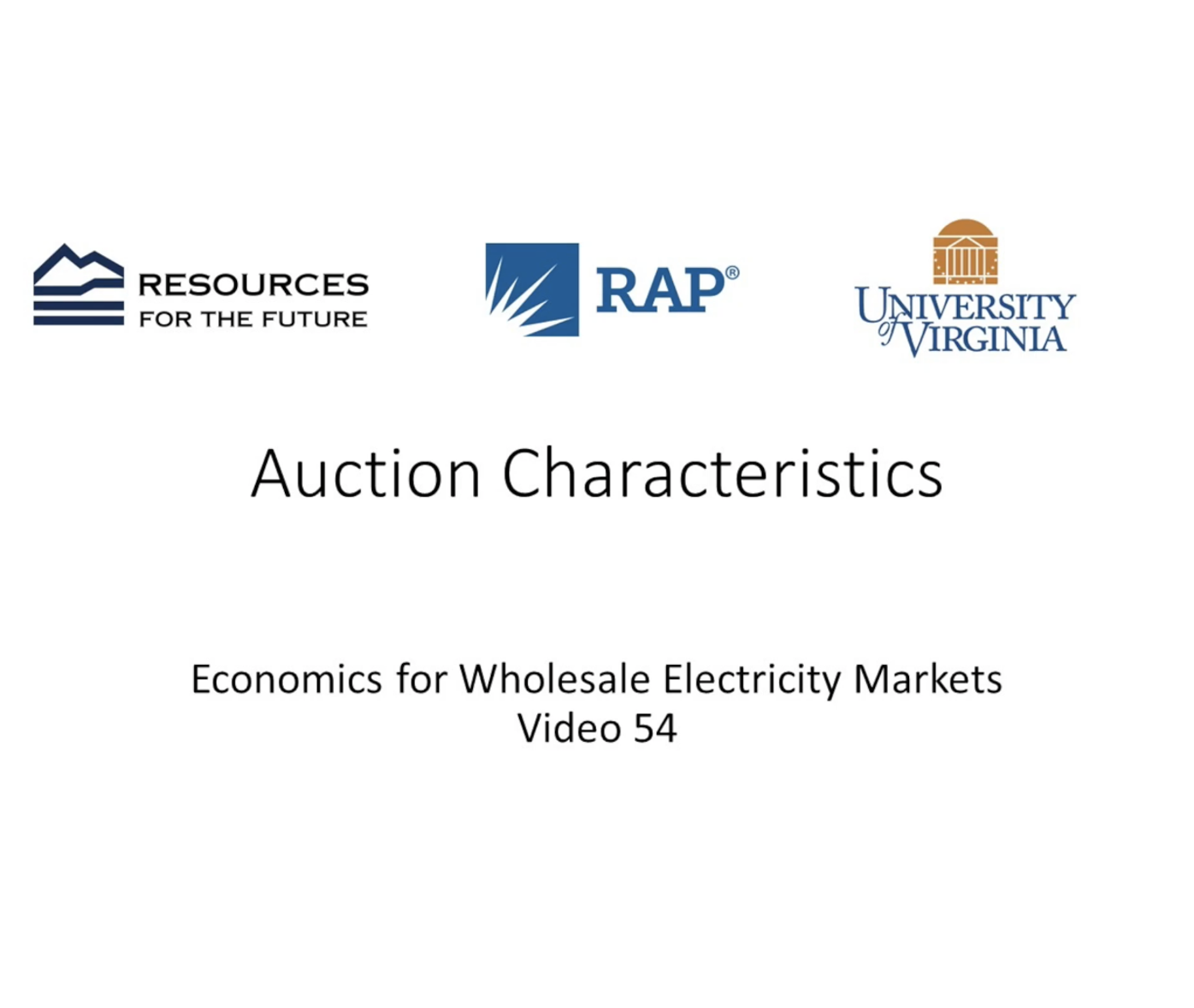 Economics #54: Auction Characteristics