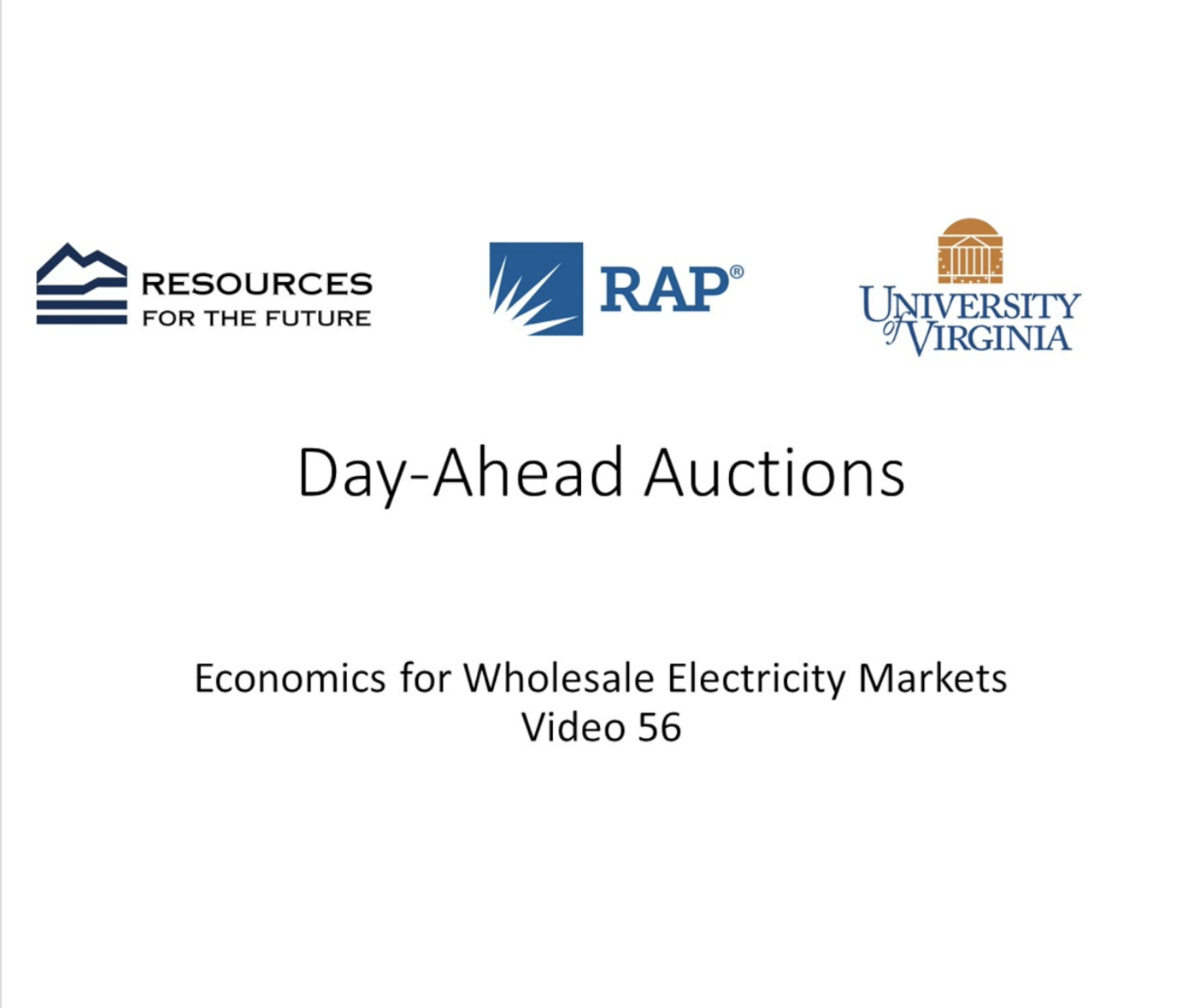 Economics #56: Day-Ahead Auctions