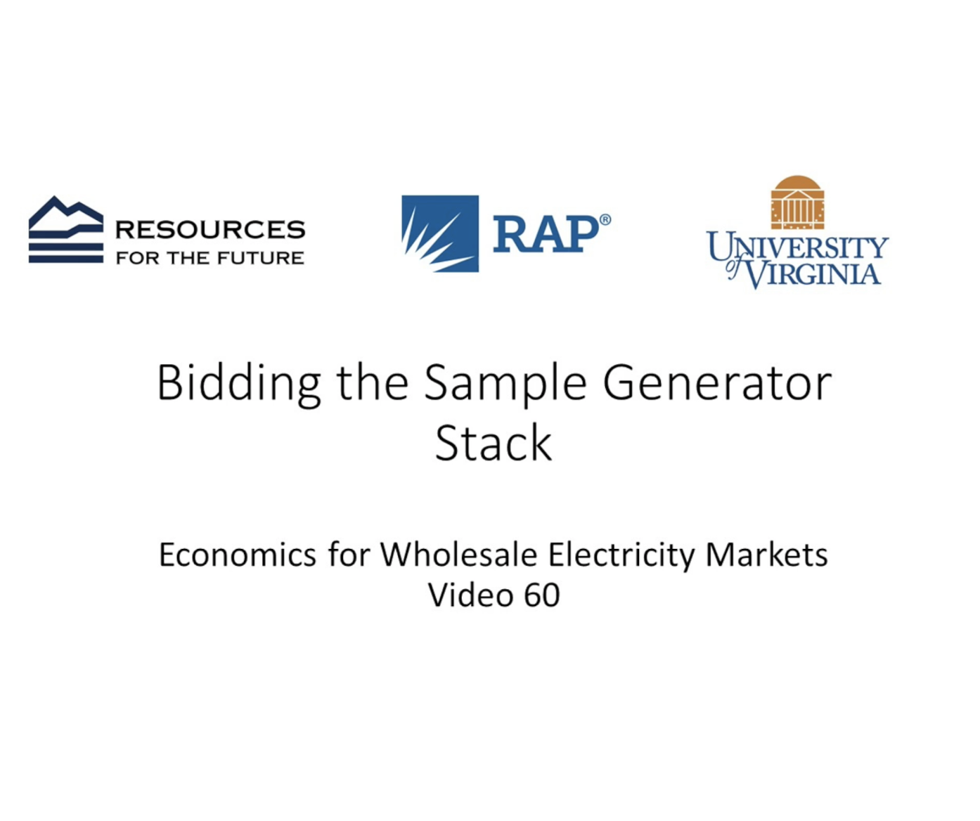 Economics #60: Bidding the Sample Generator Stack