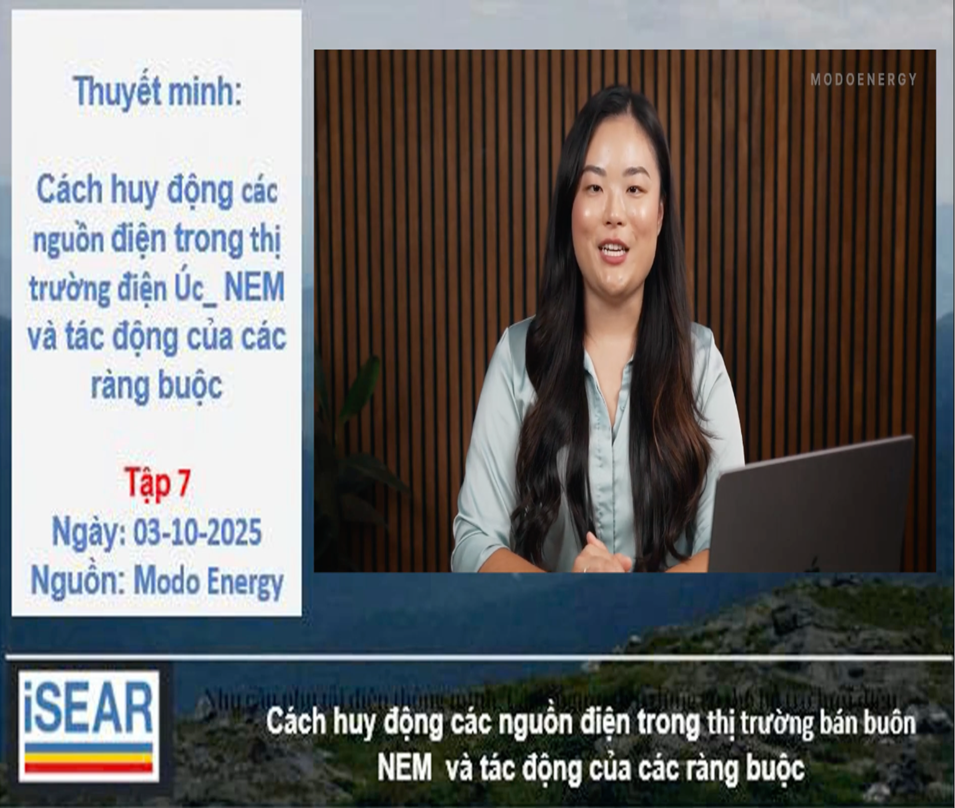 Episode 7 _ Dispatching power sources in the NEM wholesale market and the impact of constraints