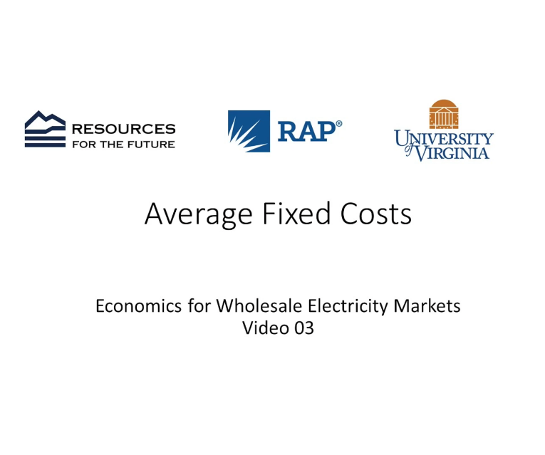 Economics #03: Average Fixed Costs