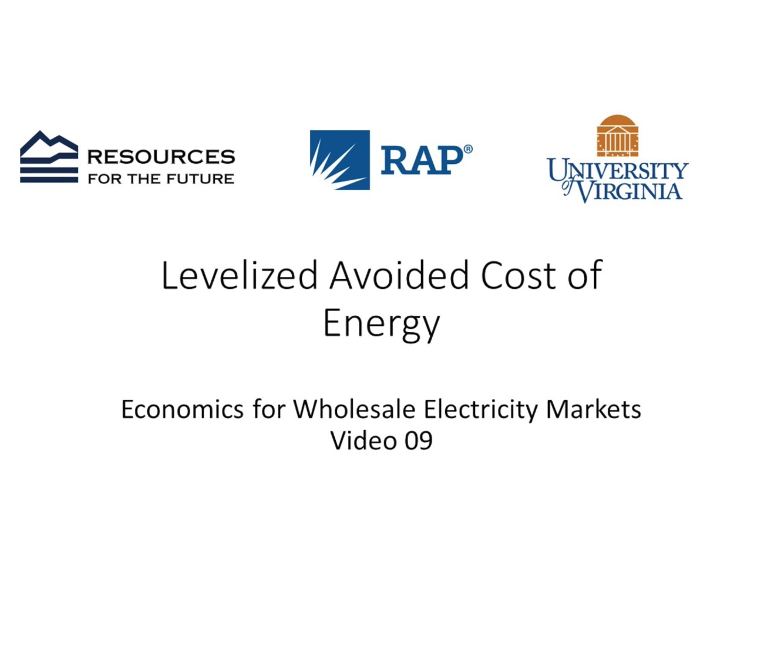 Kinh tế học #09: Chi phí tránh được quy dẫn của năng lượng