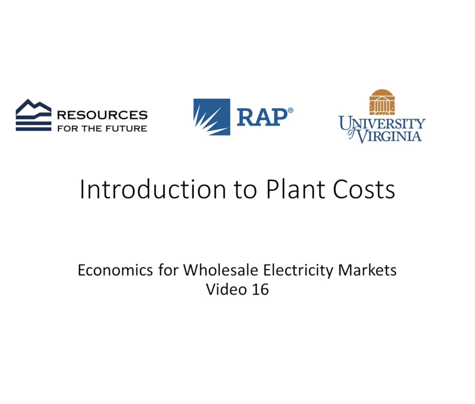 Economics #16: Introduction to Plant Costs