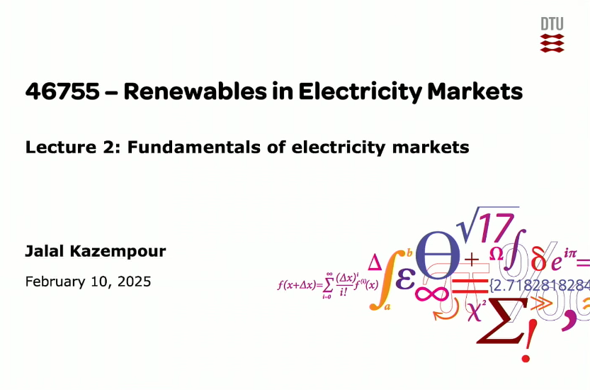 Bài 2: Các nguyên lý cơ bản của thị trường điện