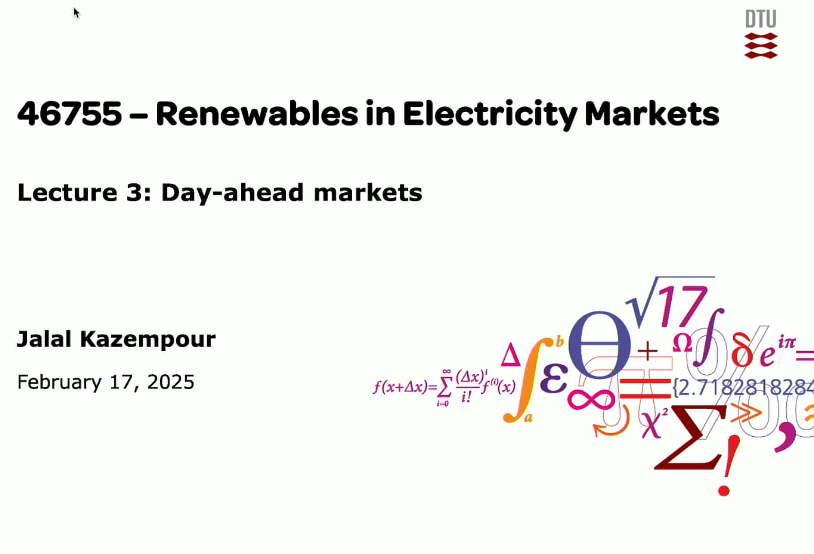 Bài 3: Thị trường ngày tới (Day-ahead markets)